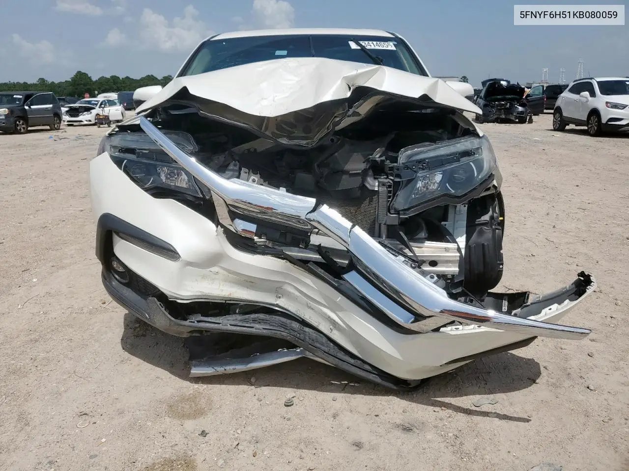 2019 Honda Pilot Exl VIN: 5FNYF6H51KB080059 Lot: 63414655