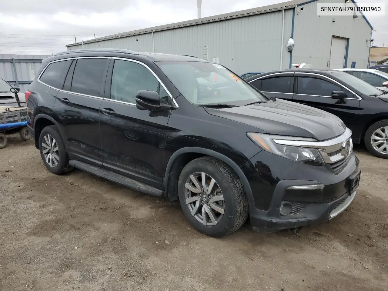 2020 Honda Pilot Black VIN: 5FNYF6H79LB503960 Lot: 44082095