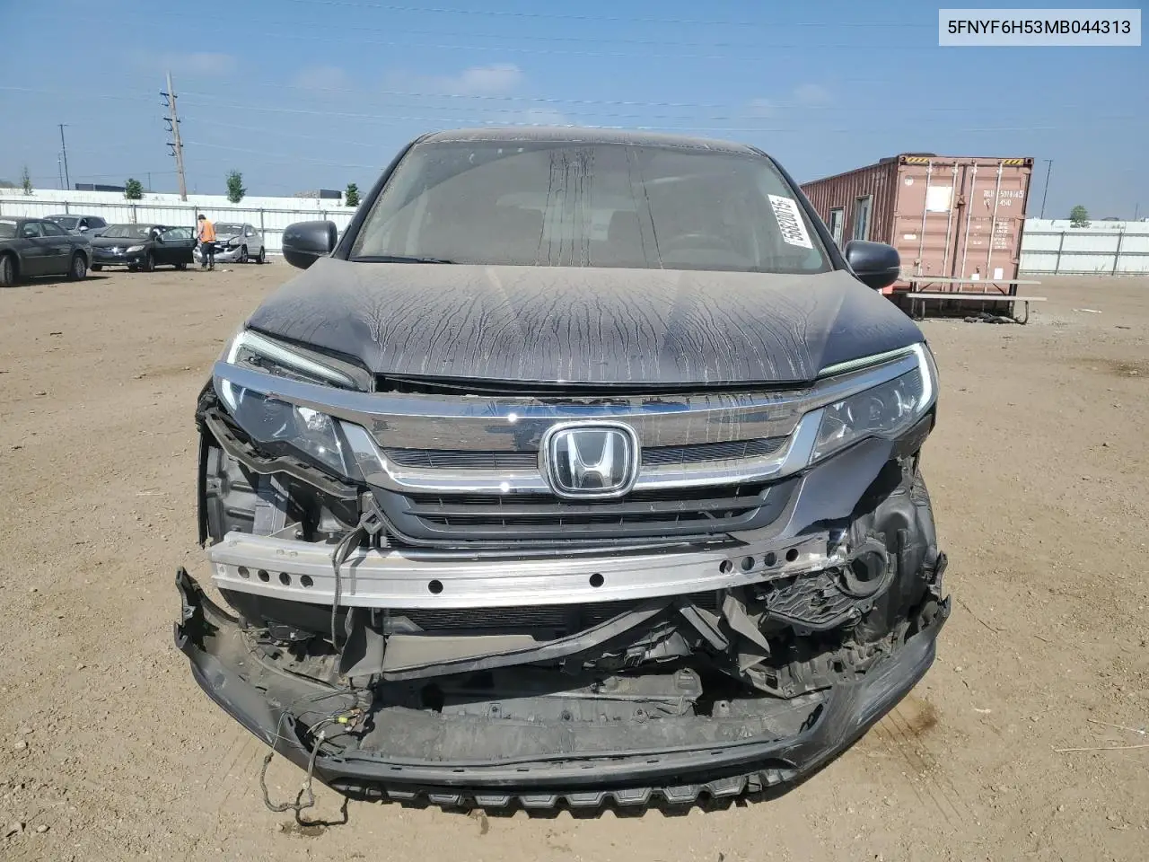2021 Honda Pilot Exl VIN: 5FNYF6H53MB044313 Lot: 56820015