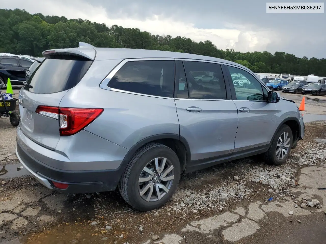 2021 Honda Pilot Exl VIN: 5FNYF5H5XMB036297 Lot: 62757295