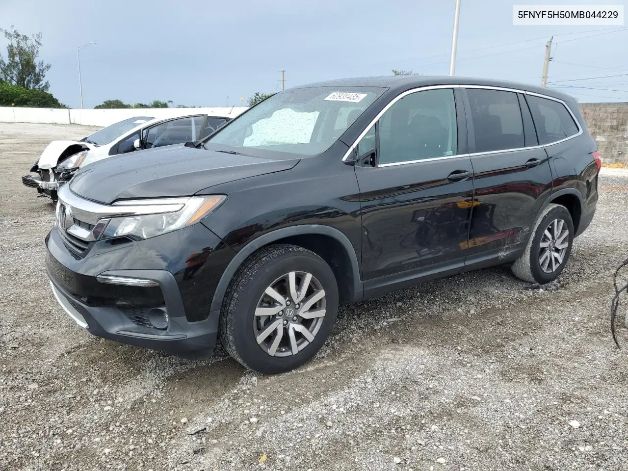 2021 Honda Pilot Exl VIN: 5FNYF5H50MB044229 Lot: 62938435