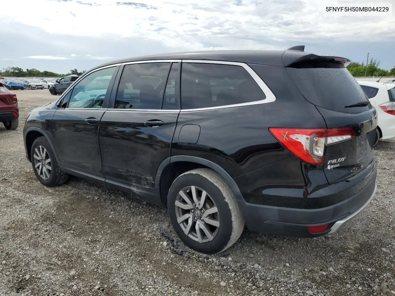 2021 Honda Pilot Exl VIN: 5FNYF5H50MB044229 Lot: 62938435