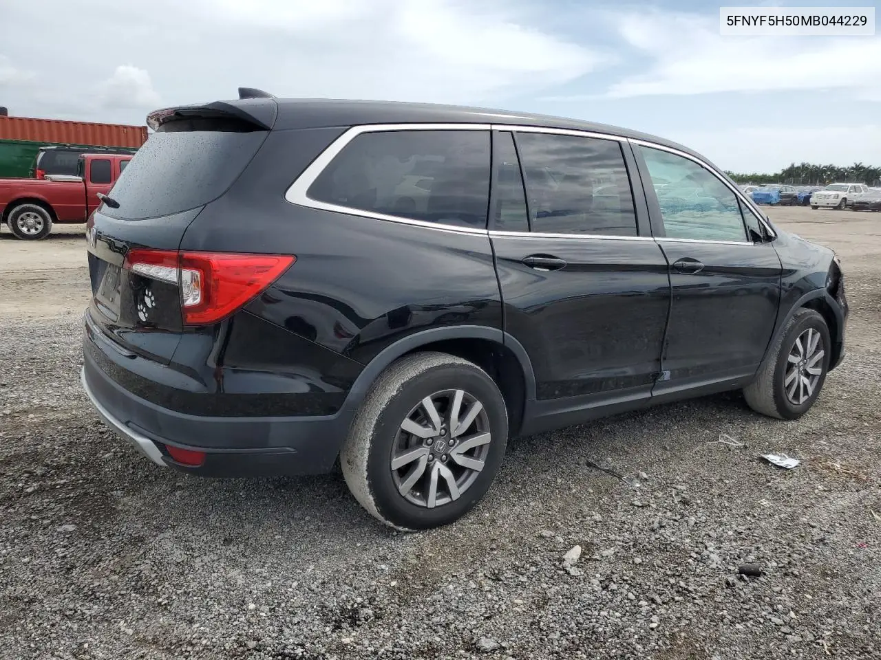 2021 Honda Pilot Exl VIN: 5FNYF5H50MB044229 Lot: 62938435
