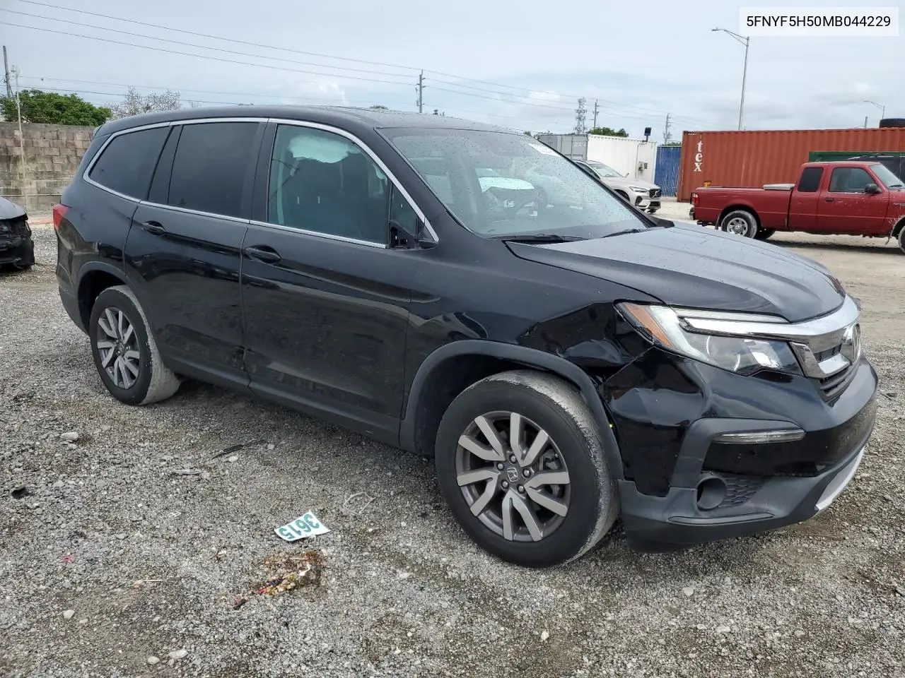2021 Honda Pilot Exl VIN: 5FNYF5H50MB044229 Lot: 62938435