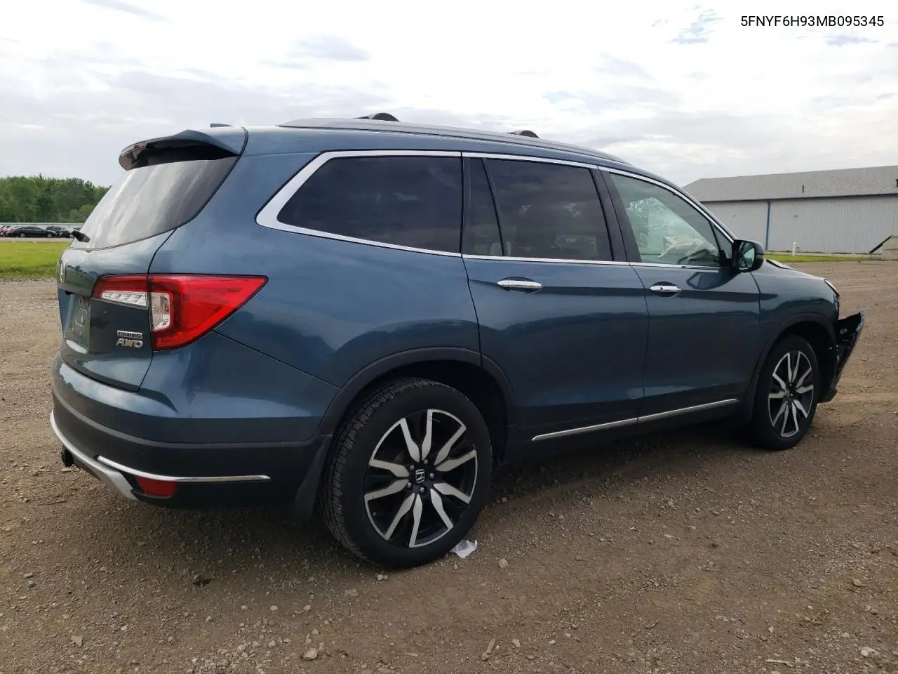 2021 Honda Pilot Touring VIN: 5FNYF6H93MB095345 Lot: 63045805