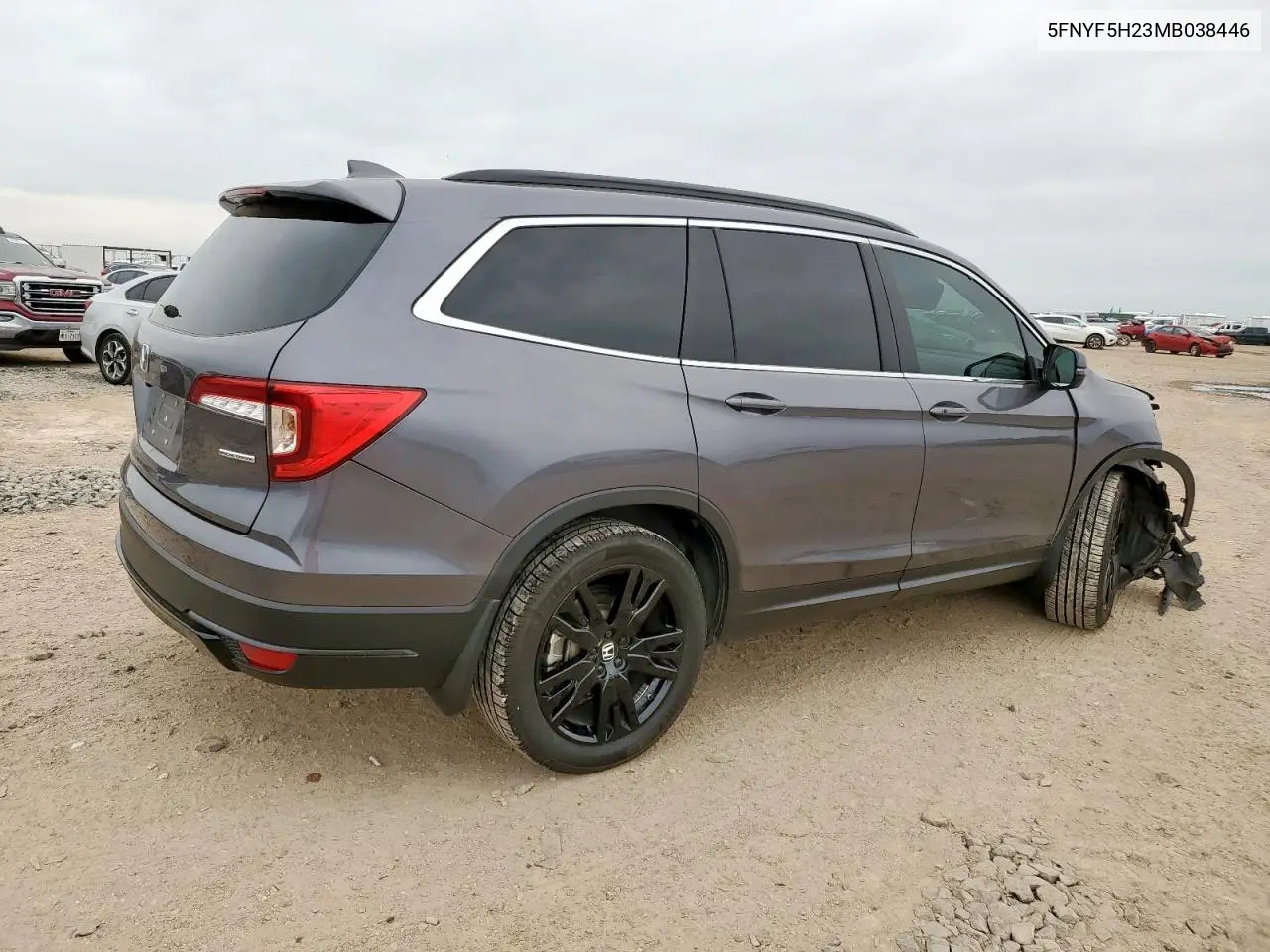 2021 Honda Pilot Se VIN: 5FNYF5H23MB038446 Lot: 63108915
