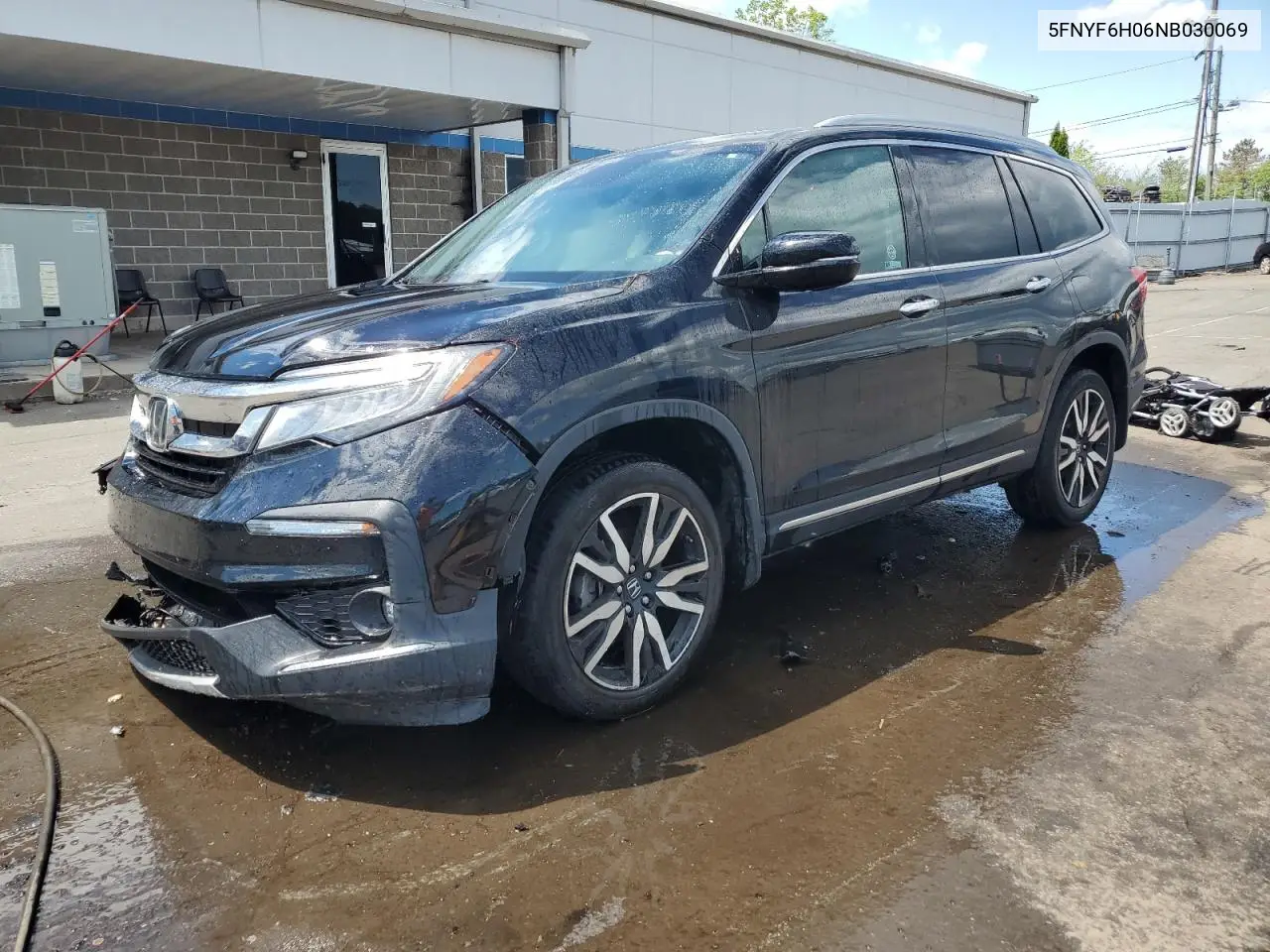 2022 Honda Pilot Elite VIN: 5FNYF6H06NB030069 Lot: 56132865
