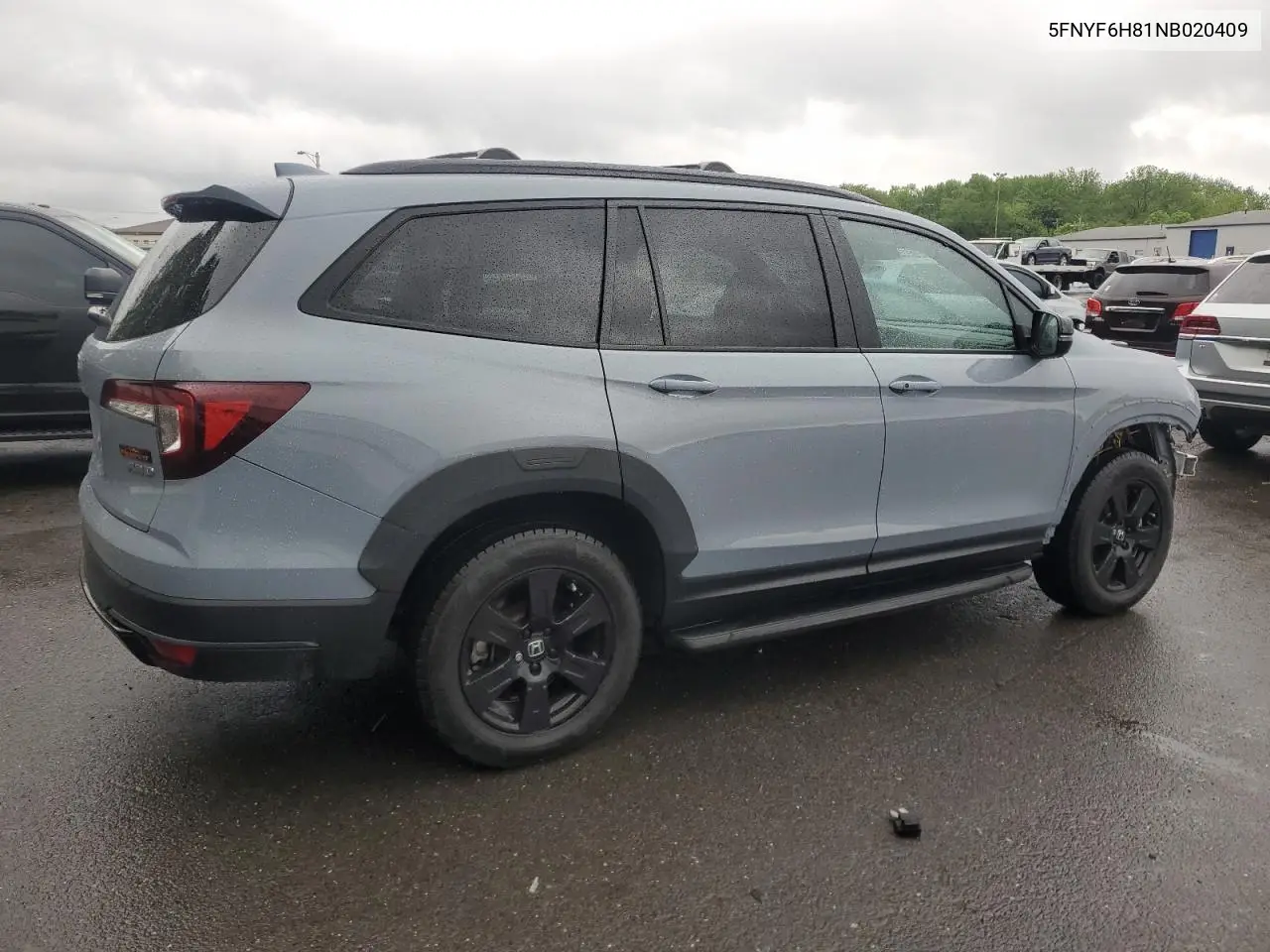 2022 Honda Pilot Trailsport VIN: 5FNYF6H81NB020409 Lot: 56401885
