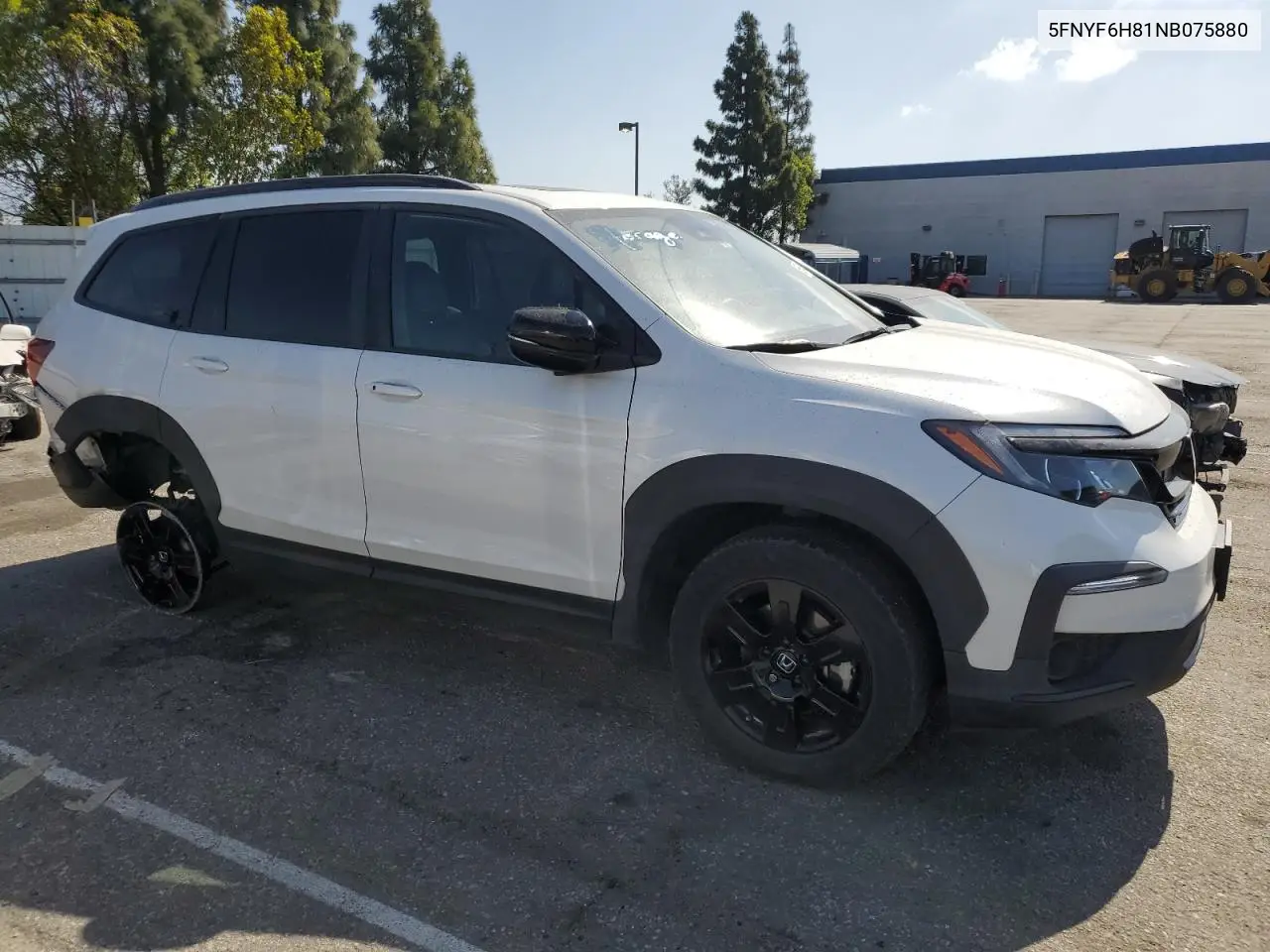2022 Honda Pilot Trailsport VIN: 5FNYF6H81NB075880 Lot: 56548105