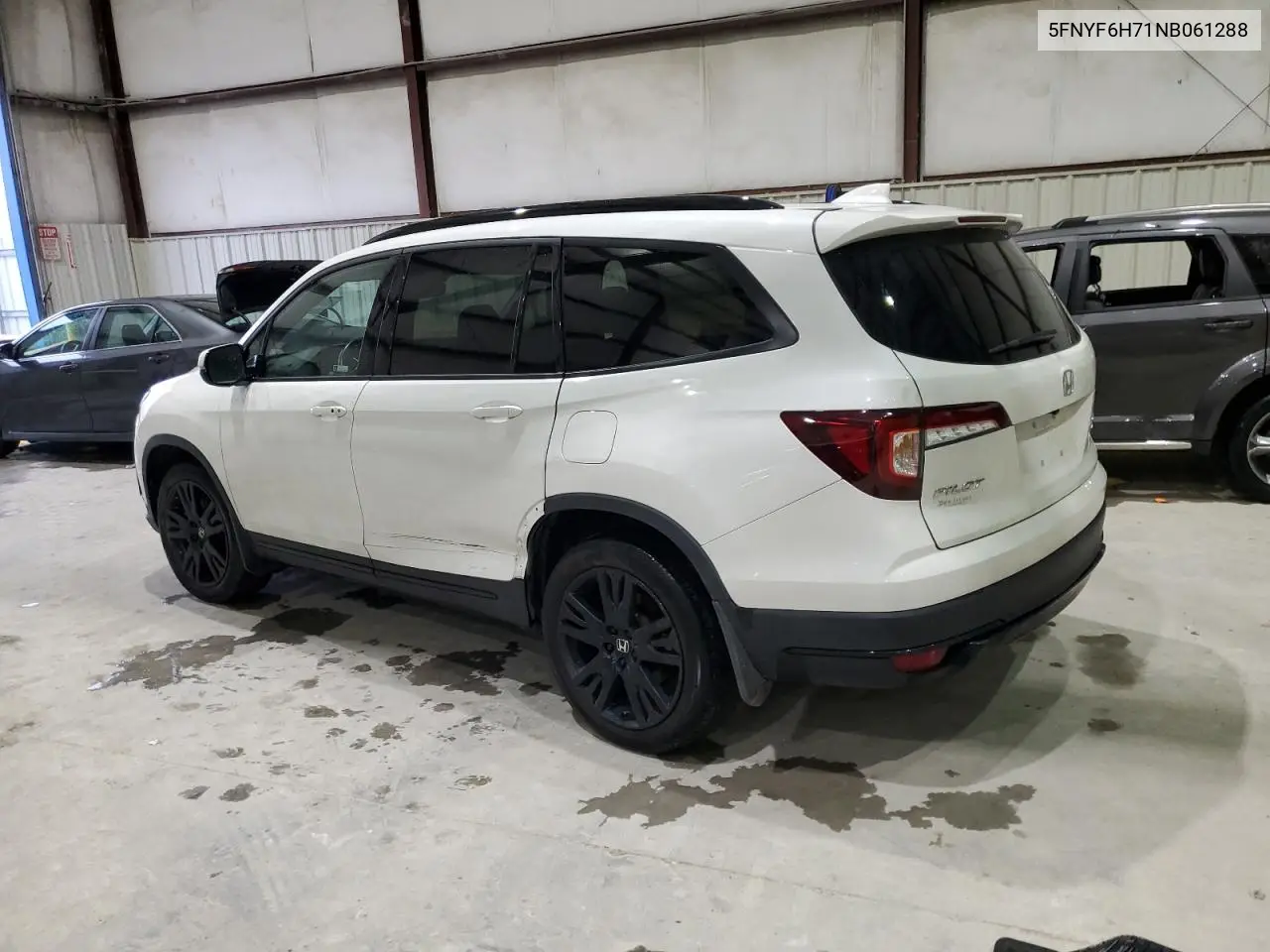 2022 Honda Pilot Black VIN: 5FNYF6H71NB061288 Lot: 58006255
