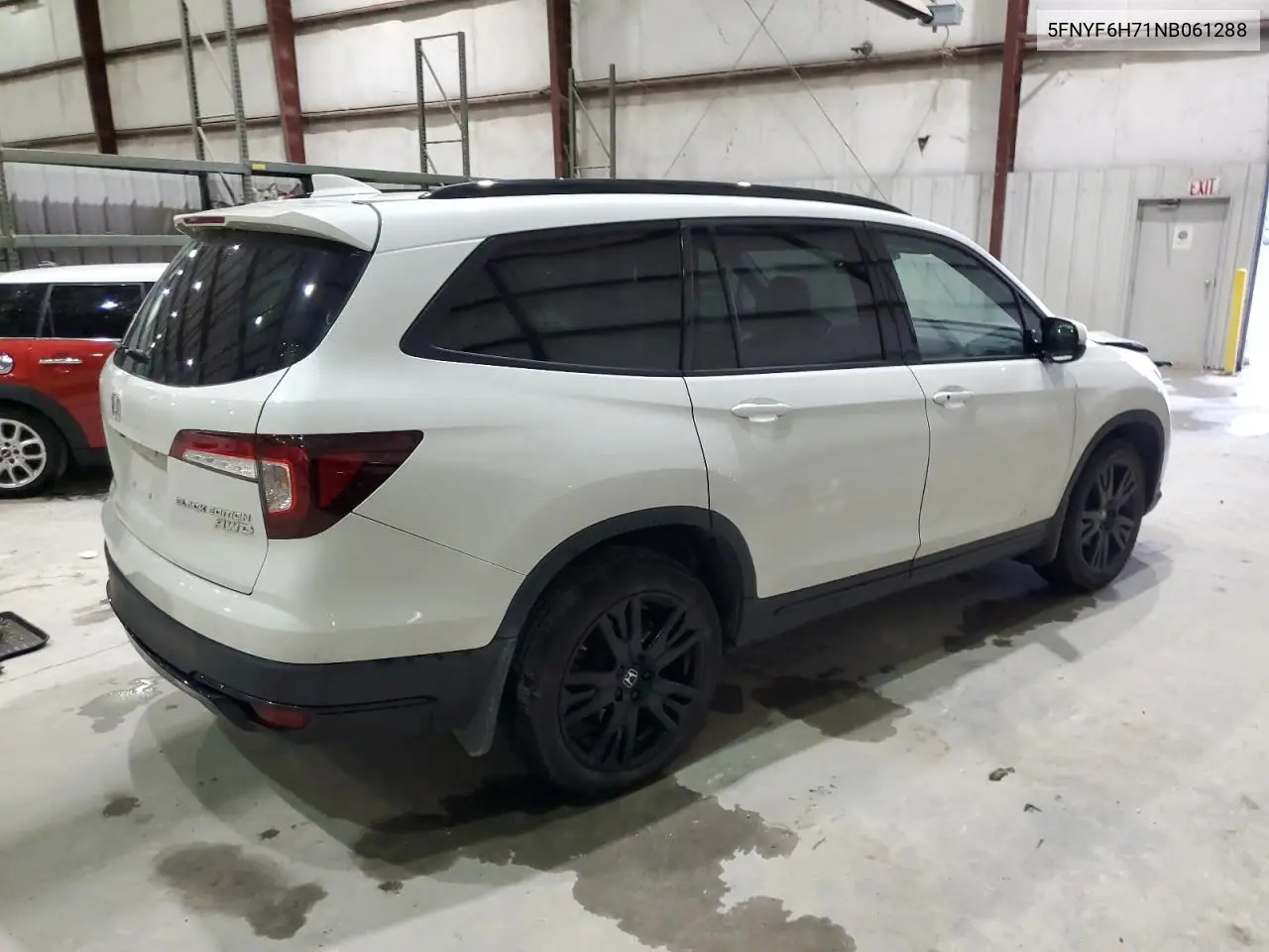 2022 Honda Pilot Black VIN: 5FNYF6H71NB061288 Lot: 58006255