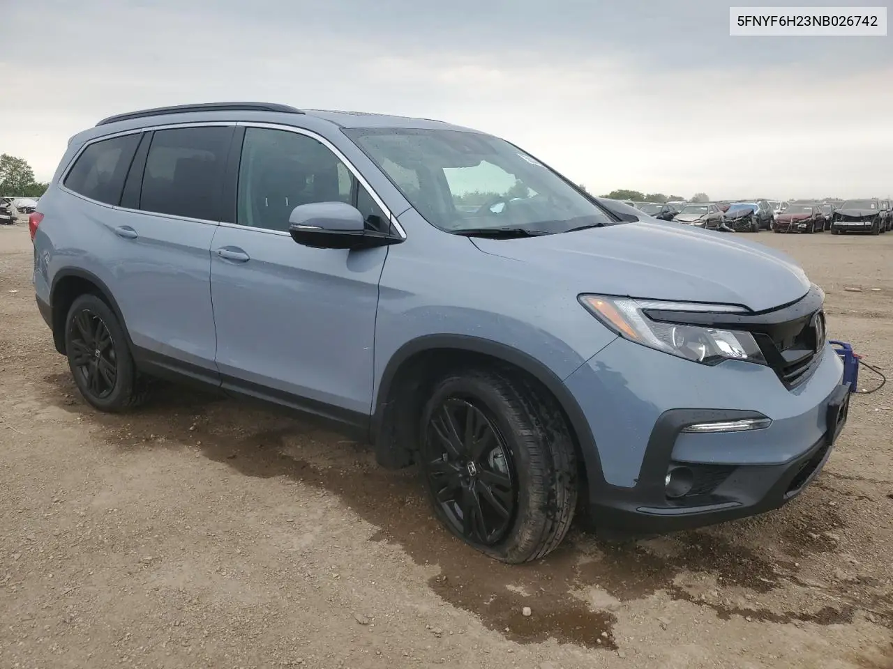 2022 Honda Pilot Se VIN: 5FNYF6H23NB026742 Lot: 58844105