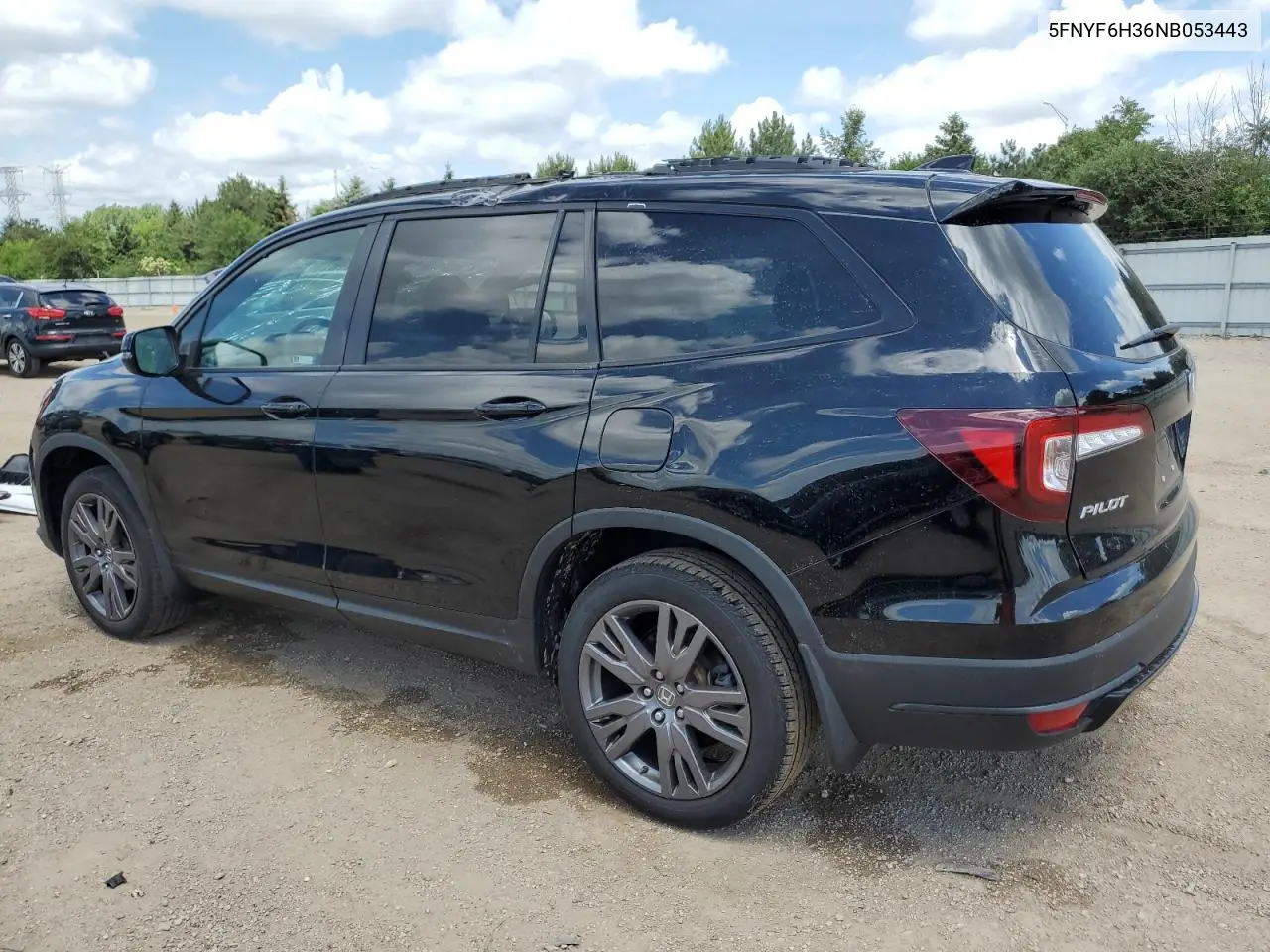 2022 Honda Pilot Sport VIN: 5FNYF6H36NB053443 Lot: 62113585