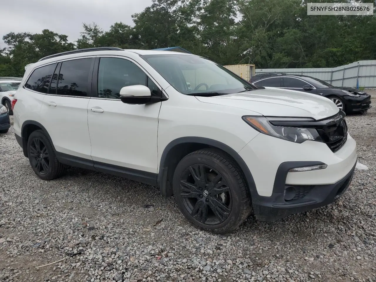 2022 Honda Pilot Se VIN: 5FNYF5H28NB025676 Lot: 62631695