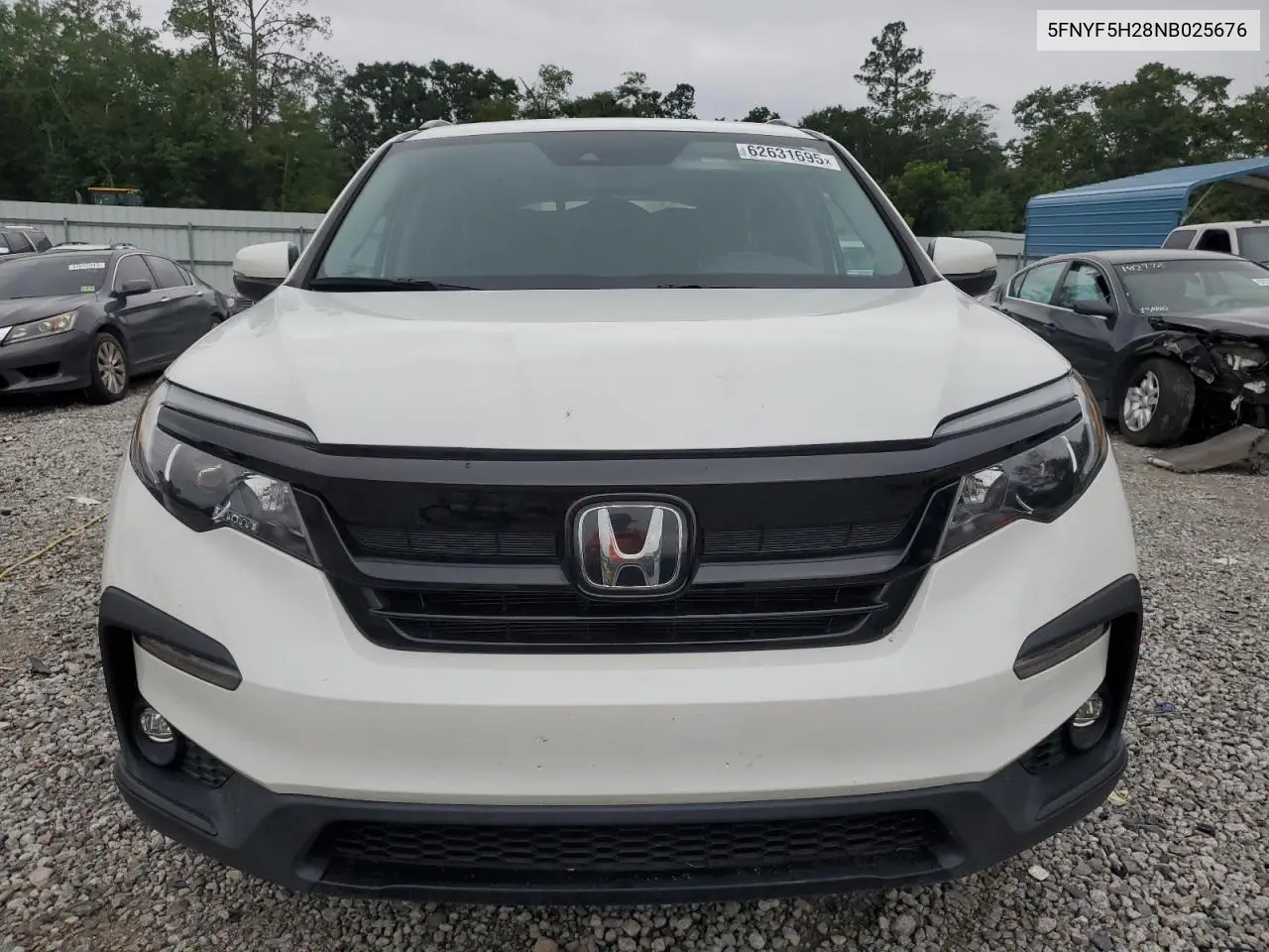 2022 Honda Pilot Se VIN: 5FNYF5H28NB025676 Lot: 62631695