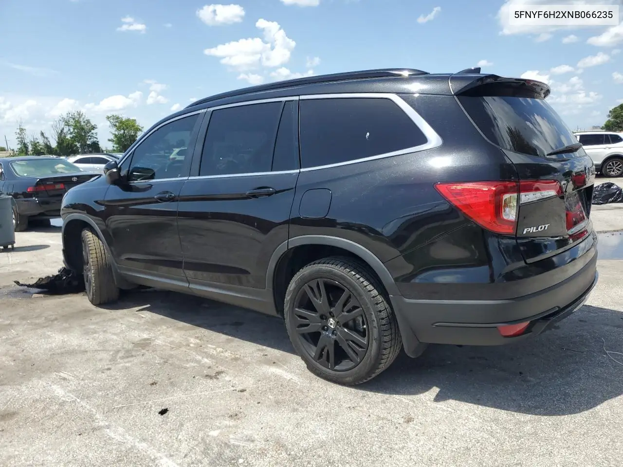 2022 Honda Pilot Se VIN: 5FNYF6H2XNB066235 Lot: 63158985