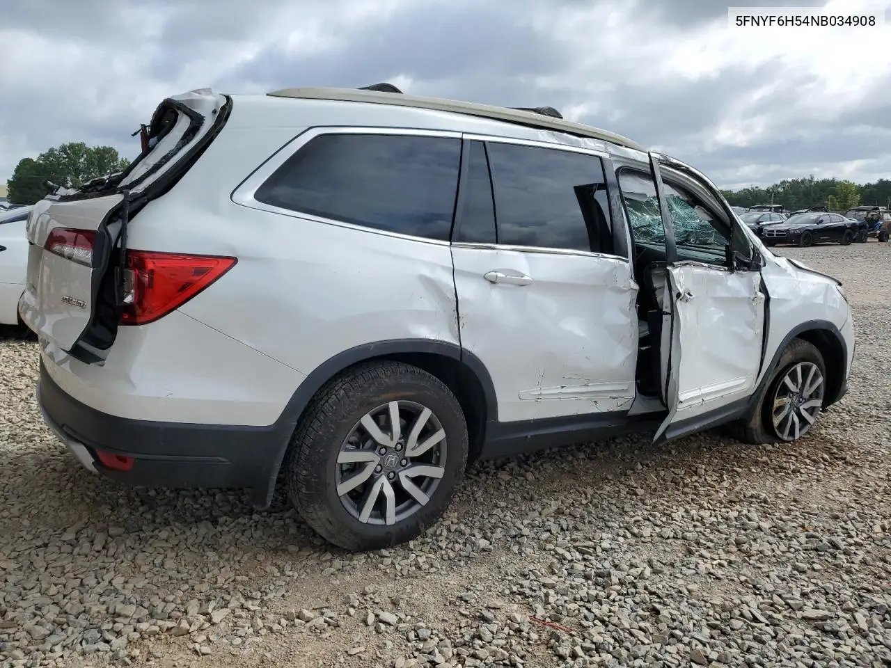 2022 Honda Pilot Exl VIN: 5FNYF6H54NB034908 Lot: 63228745