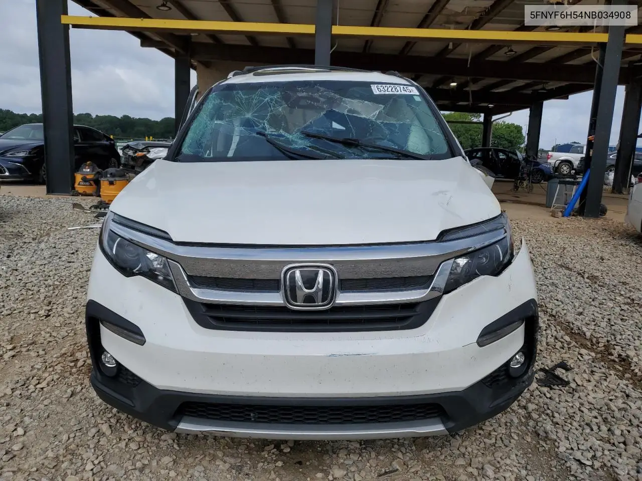 2022 Honda Pilot Exl VIN: 5FNYF6H54NB034908 Lot: 63228745