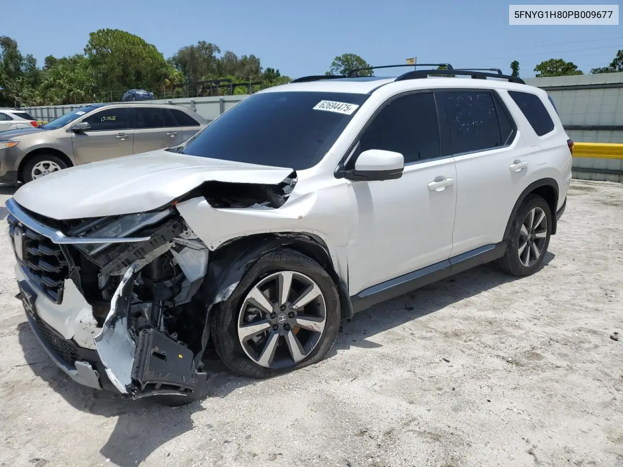 2023 Honda Pilot Elite VIN: 5FNYG1H80PB009677 Lot: 62694475