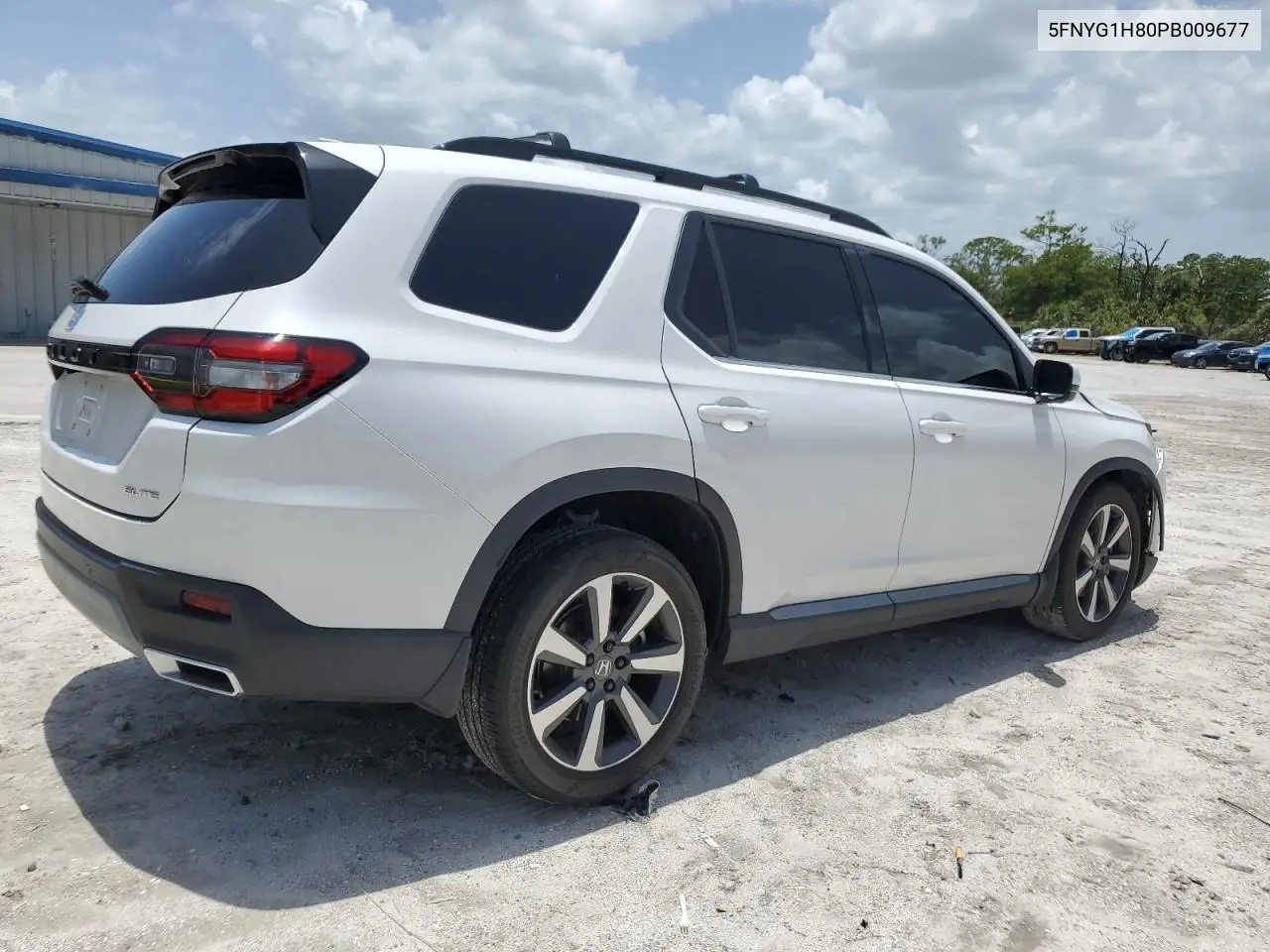 2023 Honda Pilot Elite VIN: 5FNYG1H80PB009677 Lot: 62694475