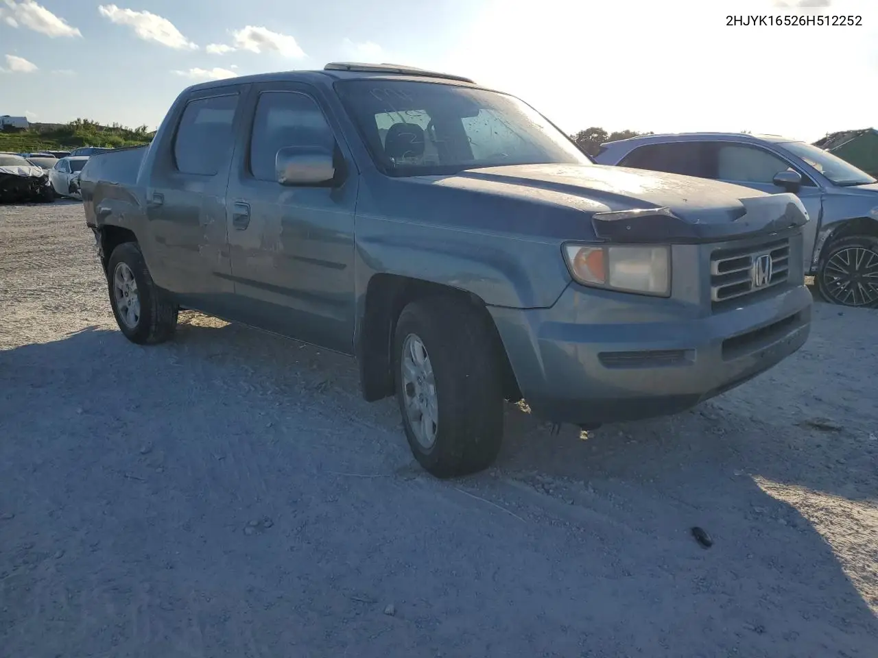 2006 Honda Ridgeline Rtl VIN: 2HJYK16526H512252 Lot: 43186825
