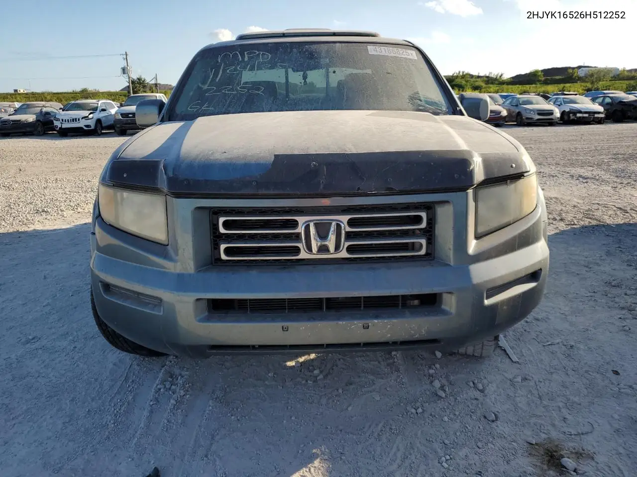 2006 Honda Ridgeline Rtl VIN: 2HJYK16526H512252 Lot: 43186825