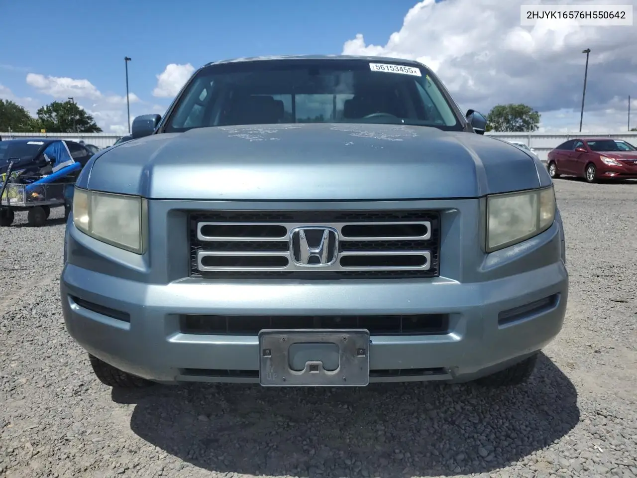 2006 Honda Ridgeline Rtl VIN: 2HJYK16576H550642 Lot: 56153455