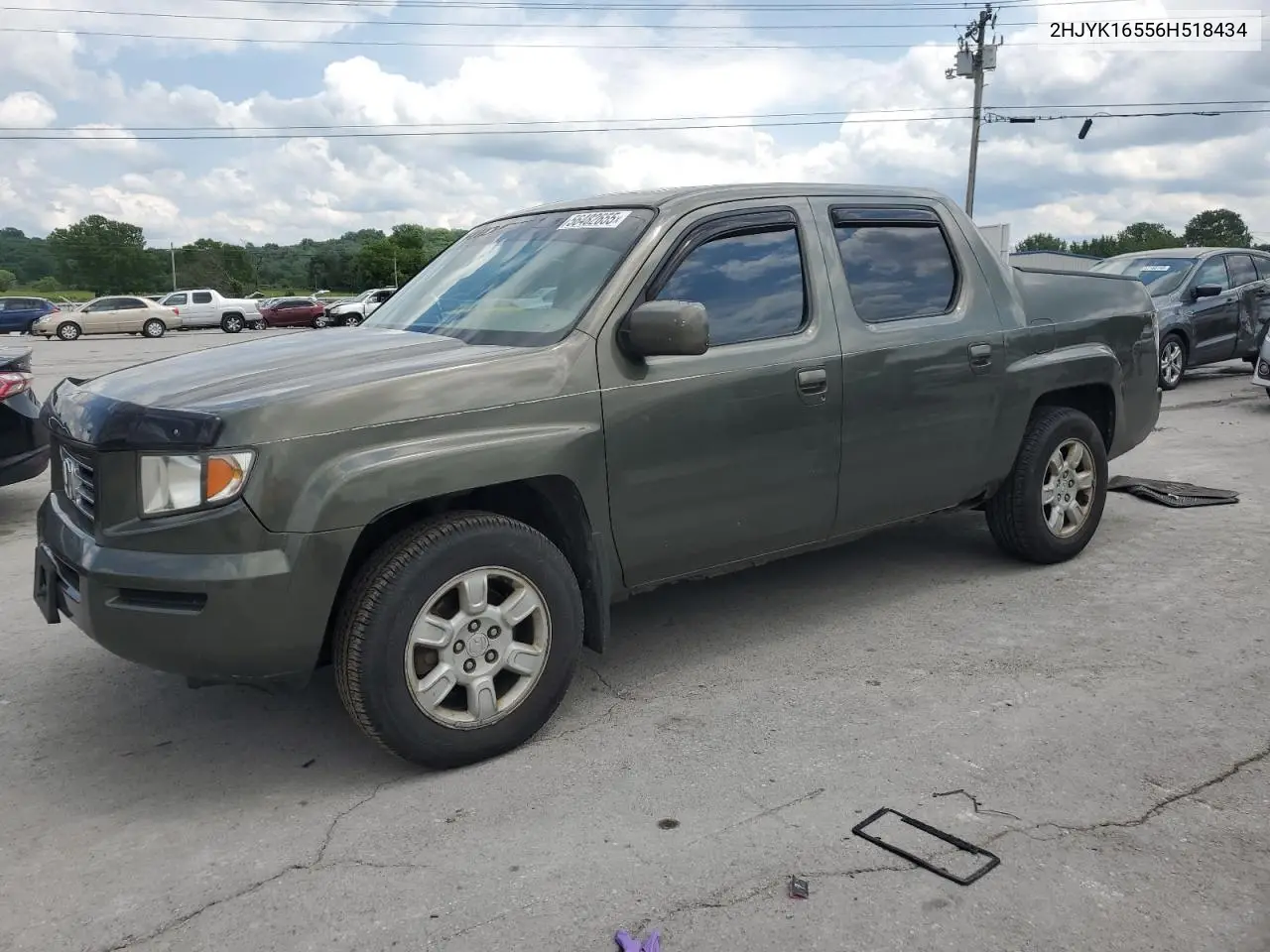 2006 Honda Ridgeline Rtl VIN: 2HJYK16556H518434 Lot: 56482655