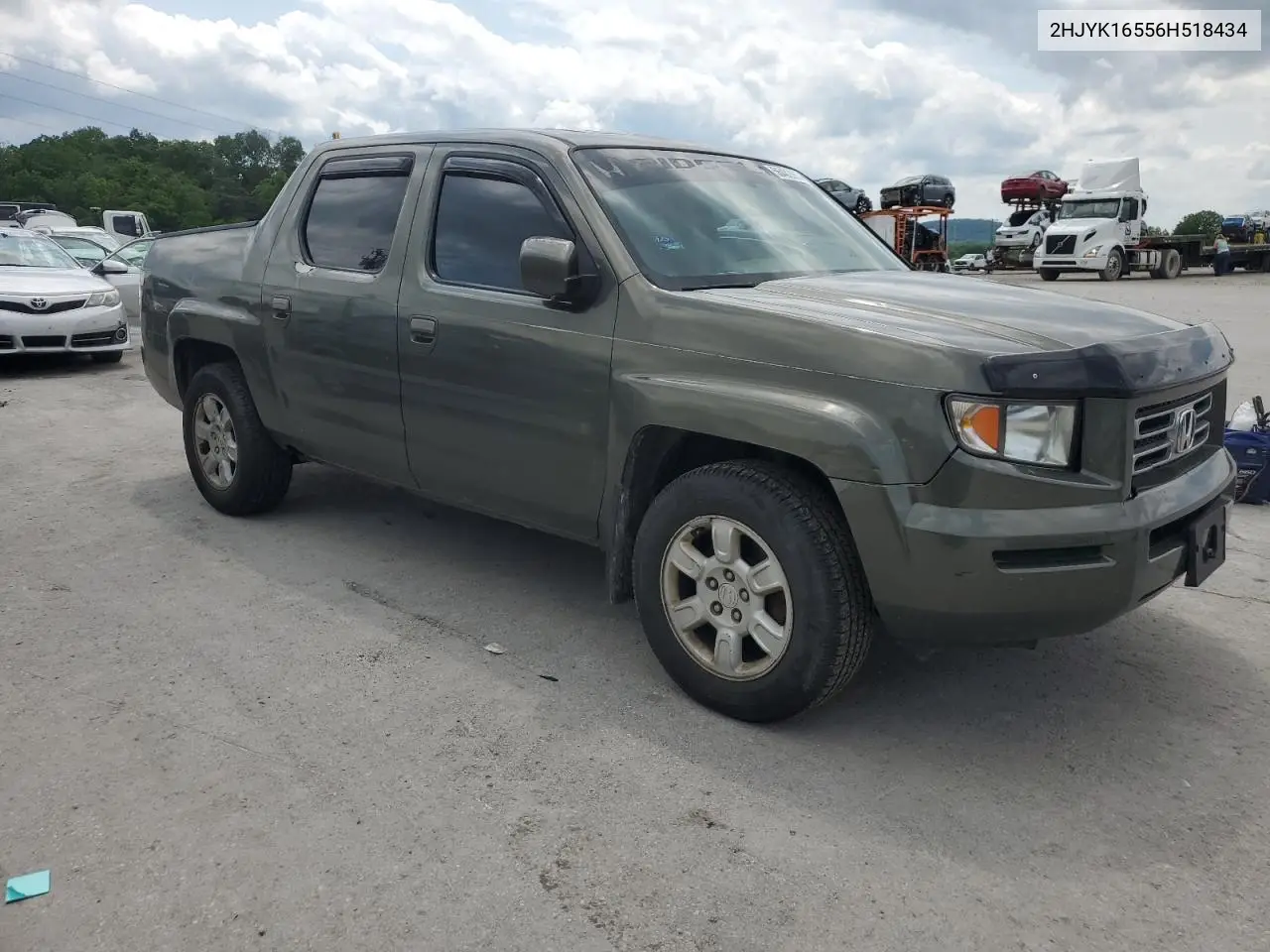 2006 Honda Ridgeline Rtl VIN: 2HJYK16556H518434 Lot: 56482655