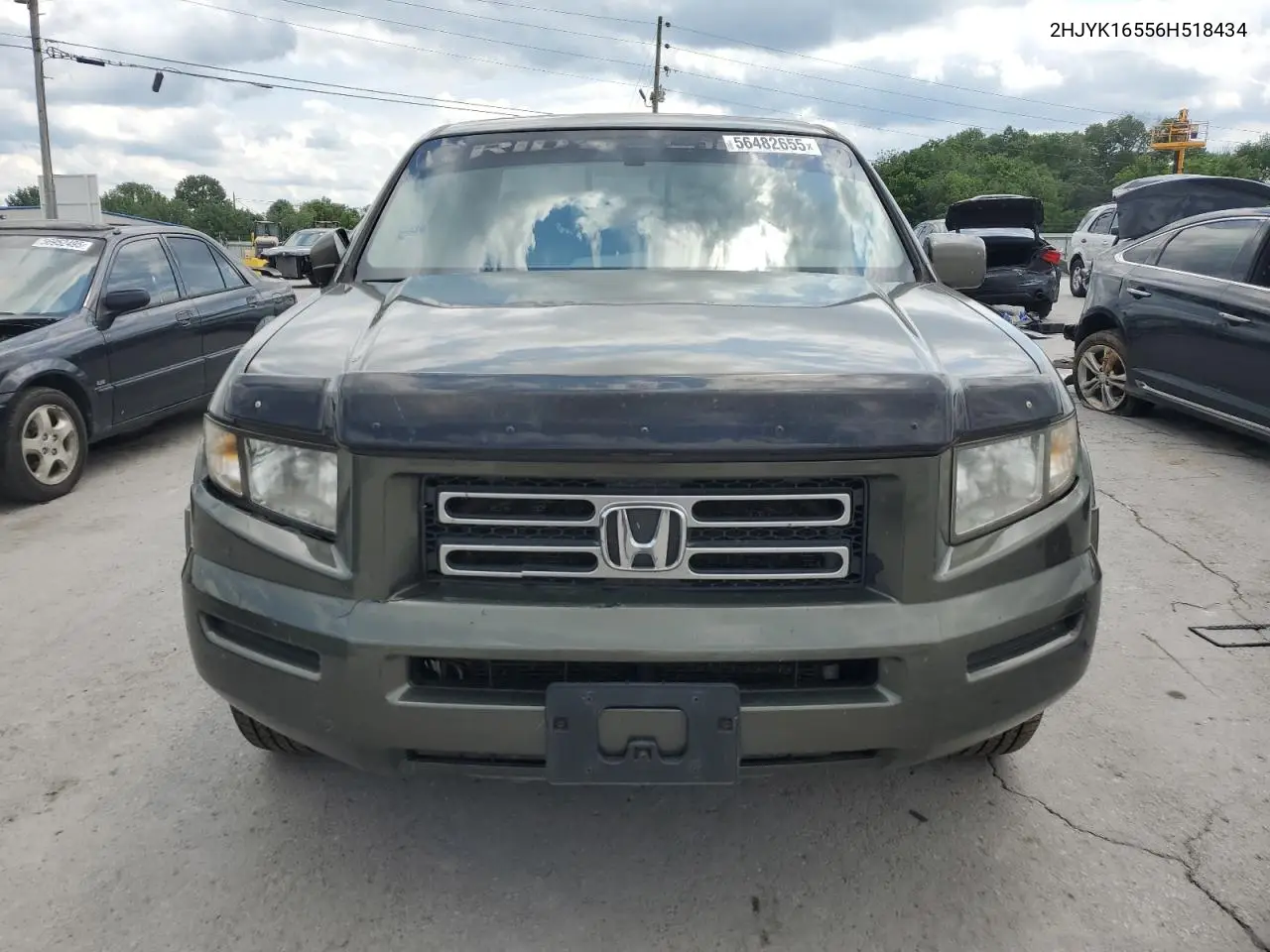 2006 Honda Ridgeline Rtl VIN: 2HJYK16556H518434 Lot: 56482655