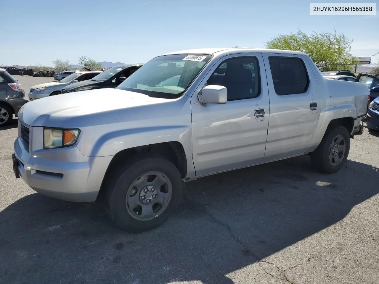 2006 Honda Ridgeline Rt VIN: 2HJYK16296H565388 Lot: 56490515