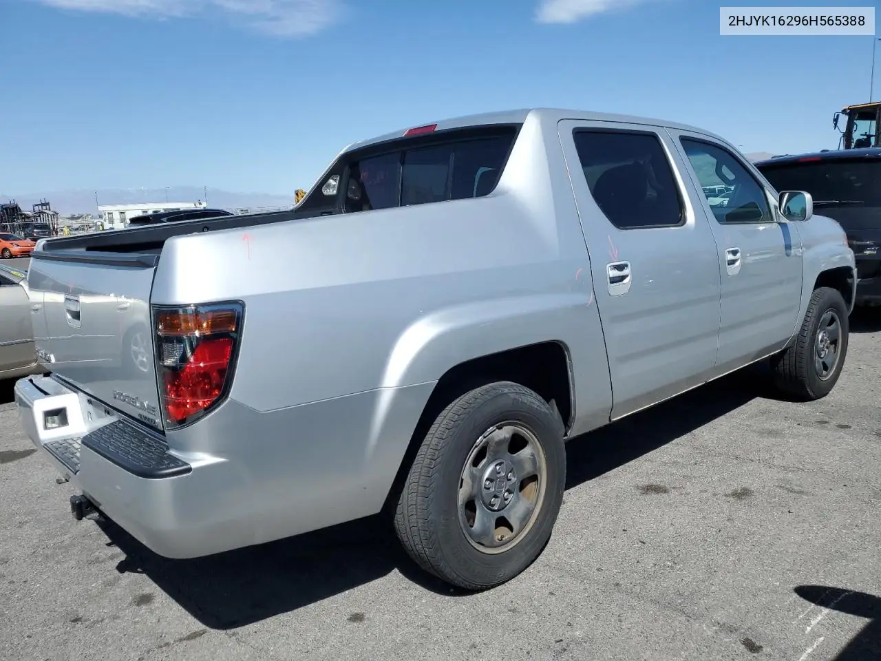 2006 Honda Ridgeline Rt VIN: 2HJYK16296H565388 Lot: 56490515