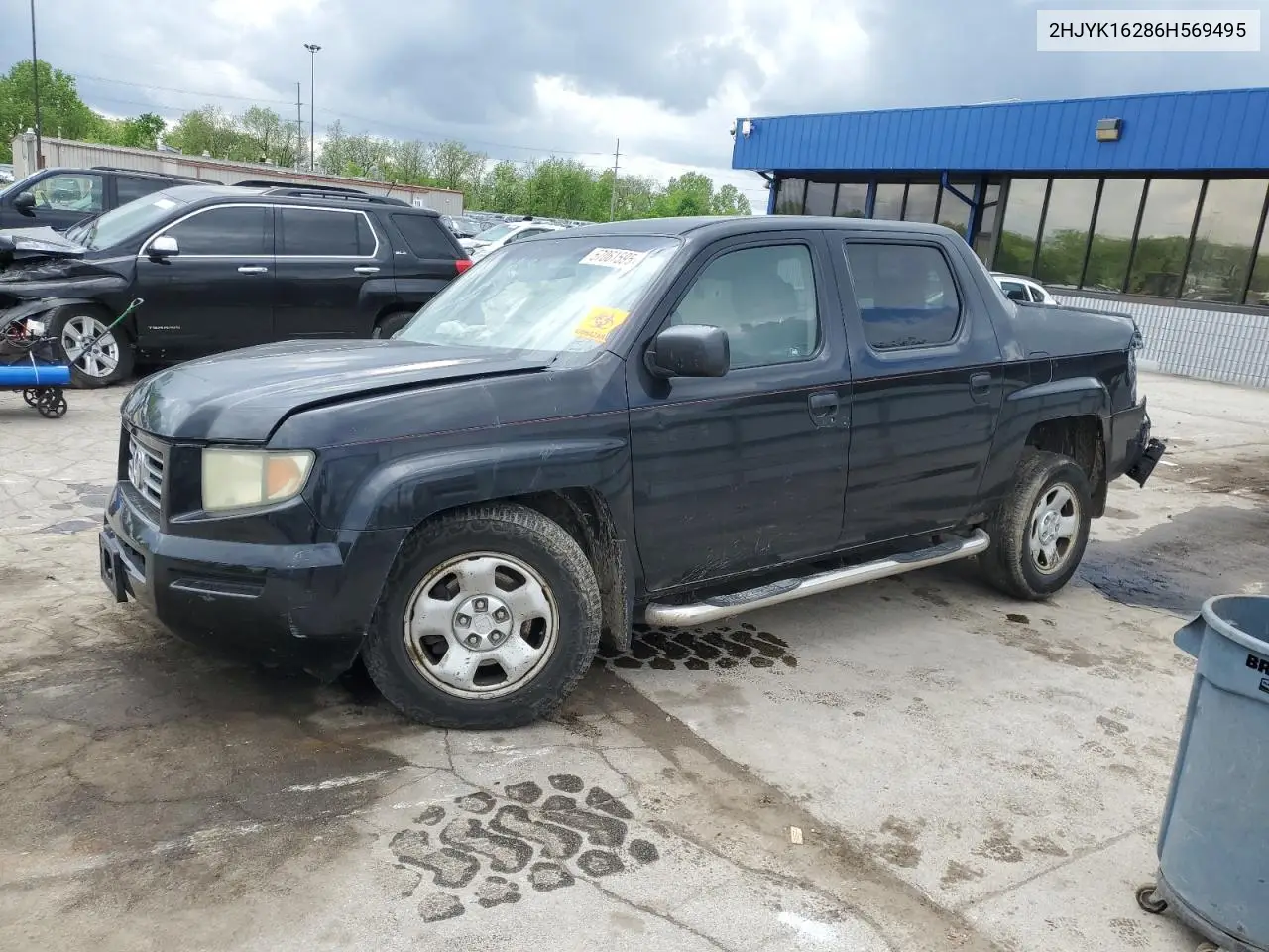 2006 Honda Ridgeline Rt VIN: 2HJYK16286H569495 Lot: 57061595
