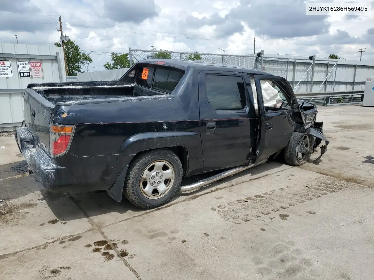 2006 Honda Ridgeline Rt VIN: 2HJYK16286H569495 Lot: 57061595