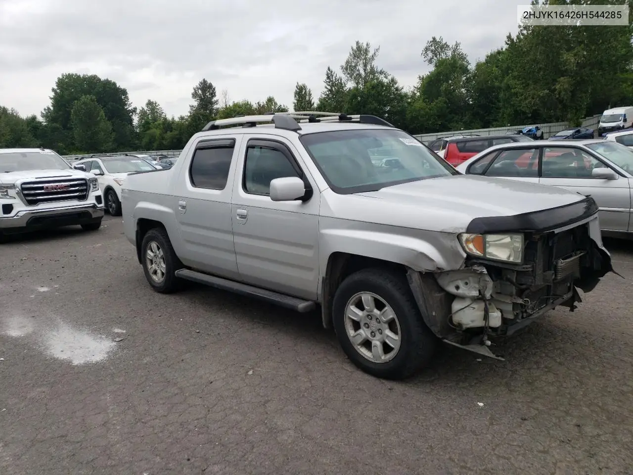 2006 Honda Ridgeline Rts VIN: 2HJYK16426H544285 Lot: 62044605