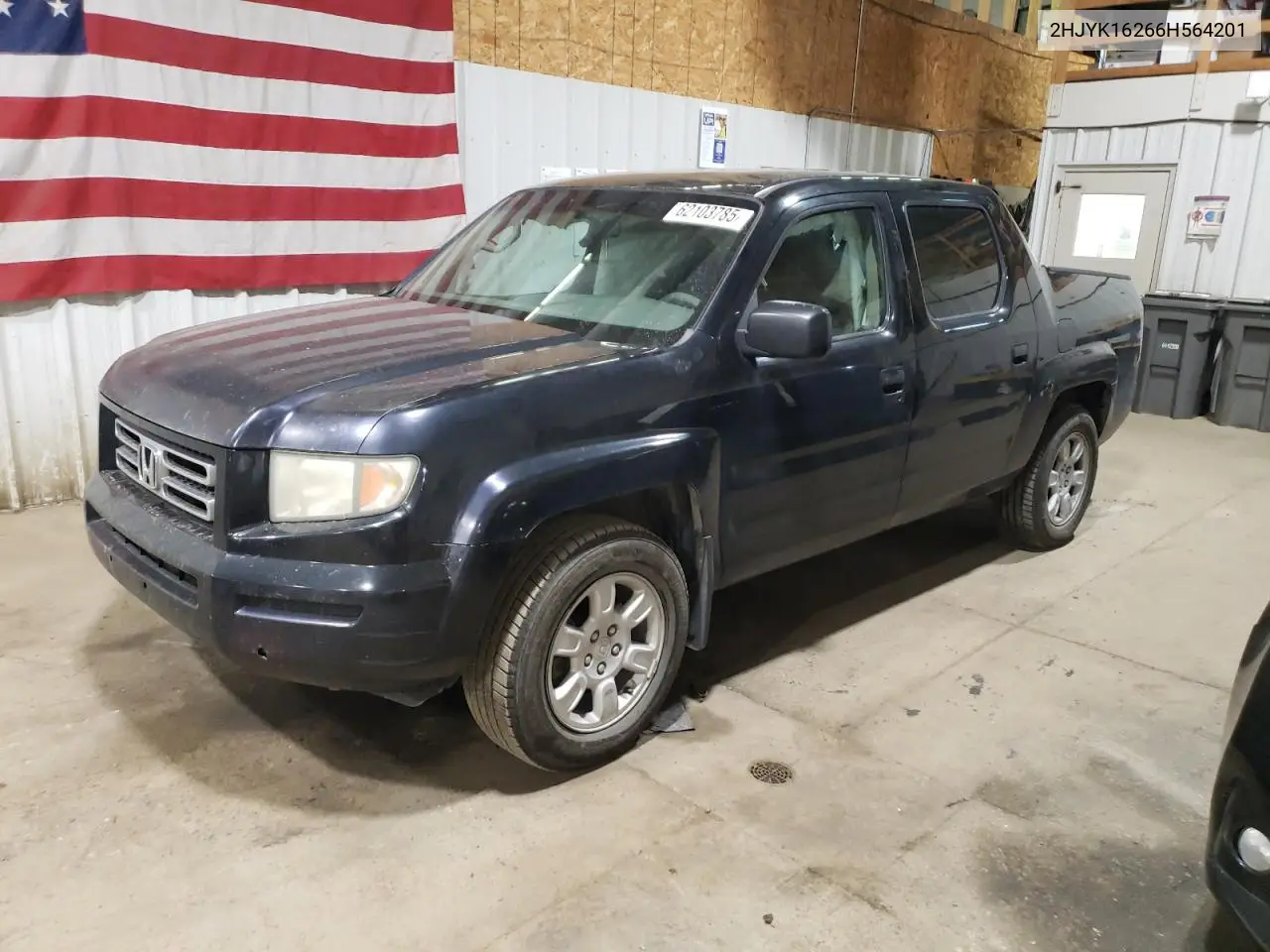 2006 Honda Ridgeline Rt VIN: 2HJYK16266H564201 Lot: 62103785