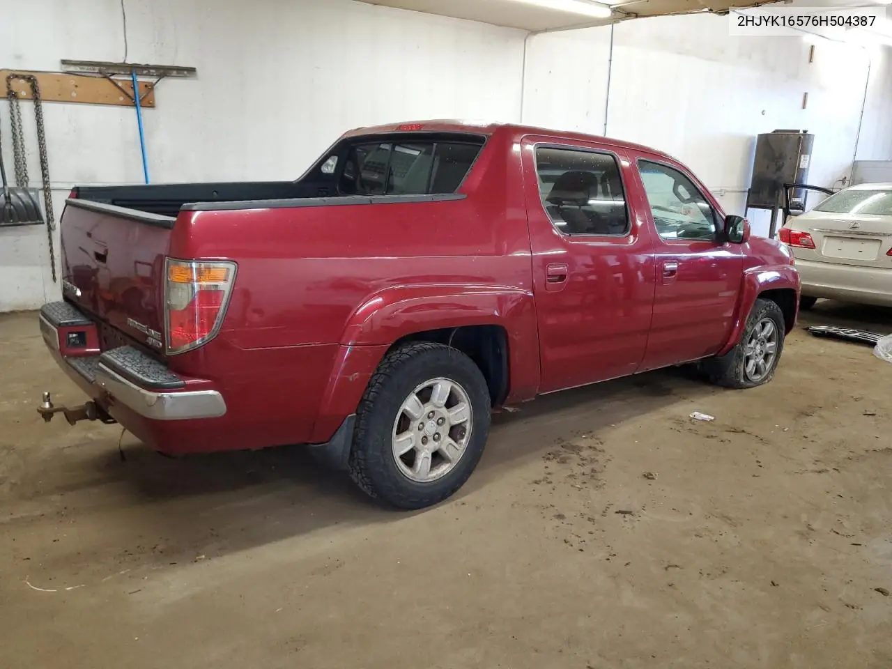2006 Honda Ridgeline Rtl VIN: 2HJYK16576H504387 Lot: 62181795