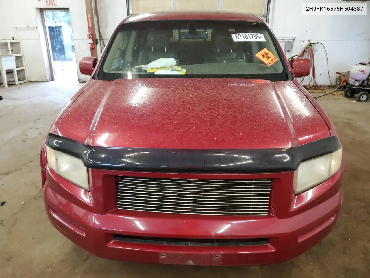 2006 Honda Ridgeline Rtl VIN: 2HJYK16576H504387 Lot: 62181795