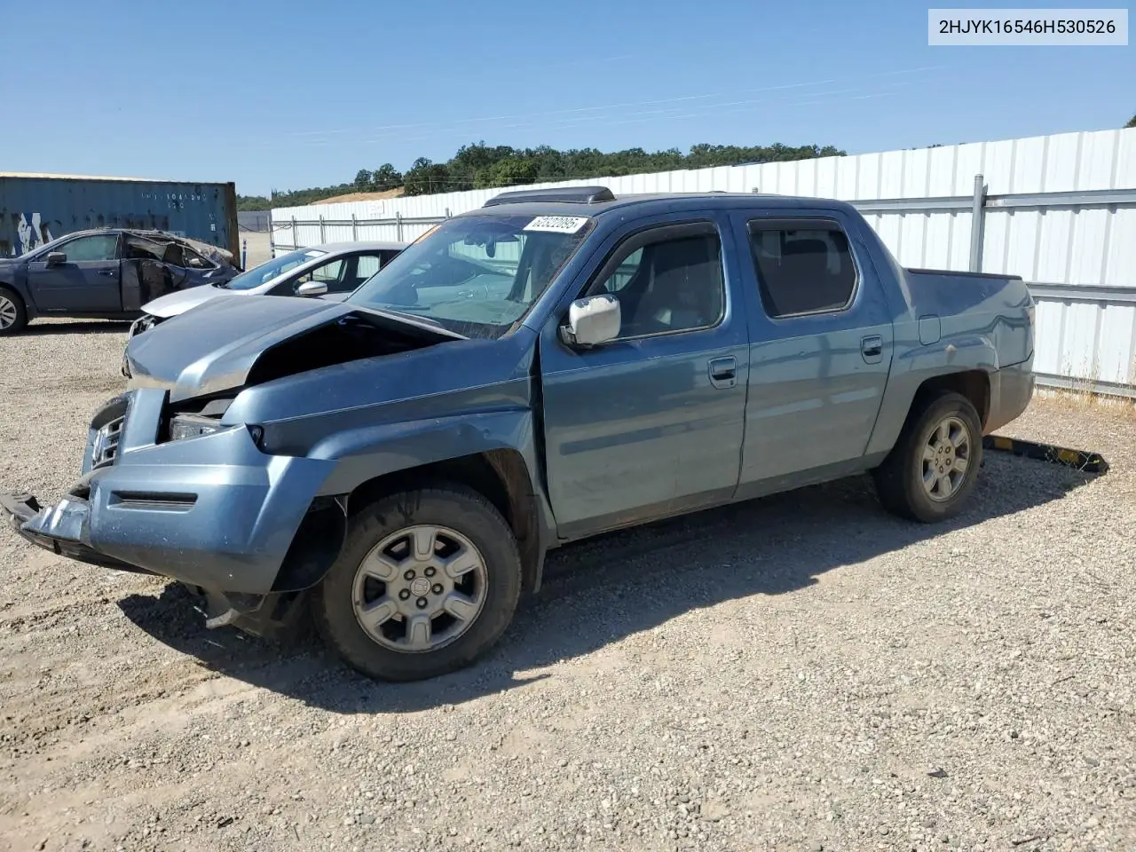 2006 Honda Ridgeline Rtl VIN: 2HJYK16546H530526 Lot: 62322095