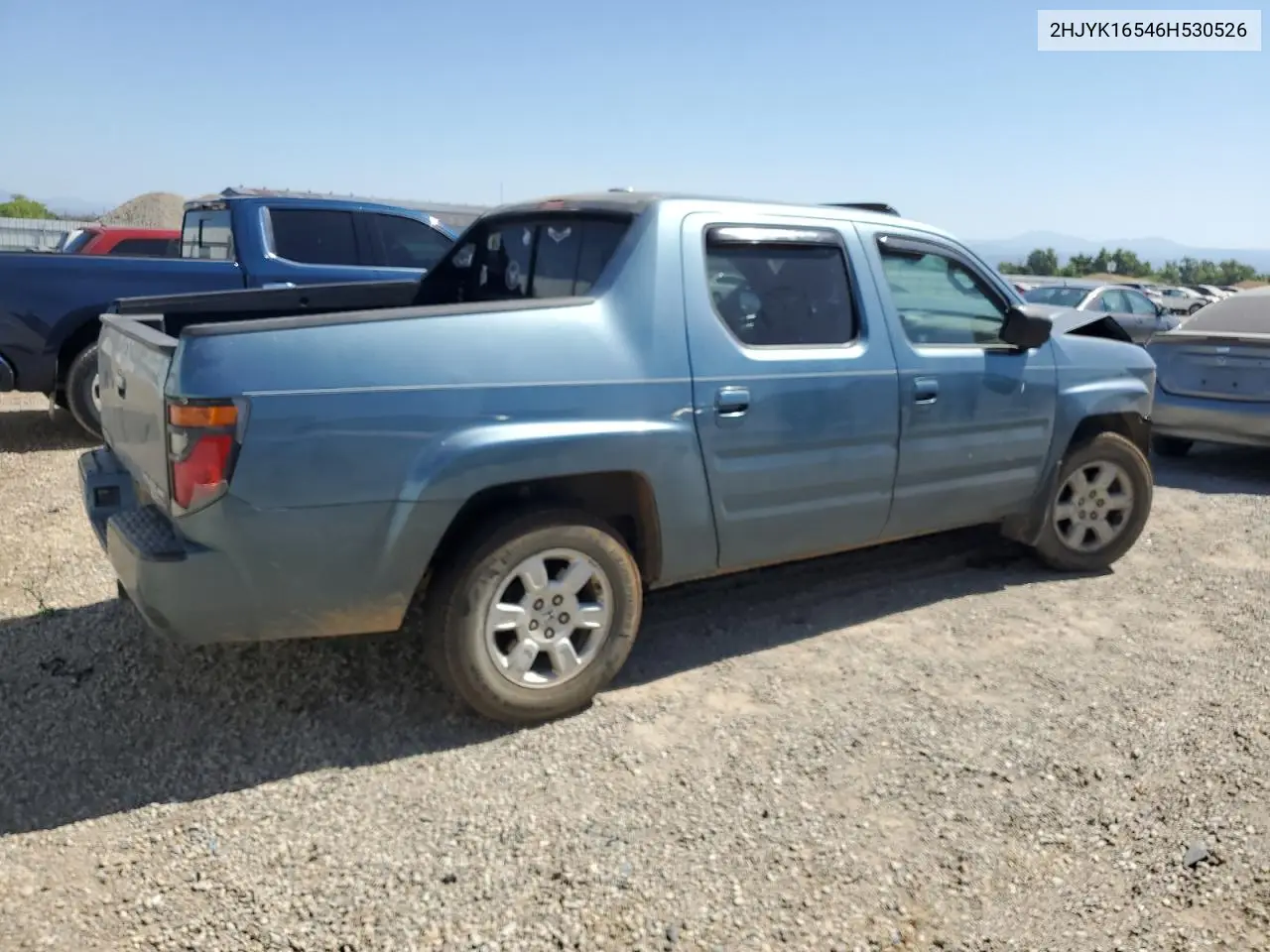 2006 Honda Ridgeline Rtl VIN: 2HJYK16546H530526 Lot: 62322095