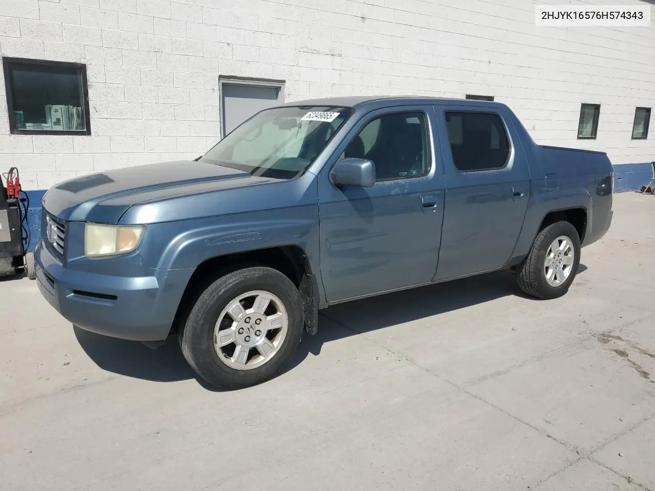 2006 Honda Ridgeline Rtl VIN: 2HJYK16576H574343 Lot: 62349865