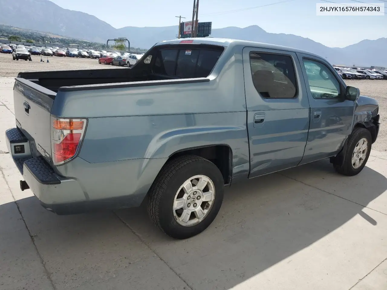 2006 Honda Ridgeline Rtl VIN: 2HJYK16576H574343 Lot: 62349865