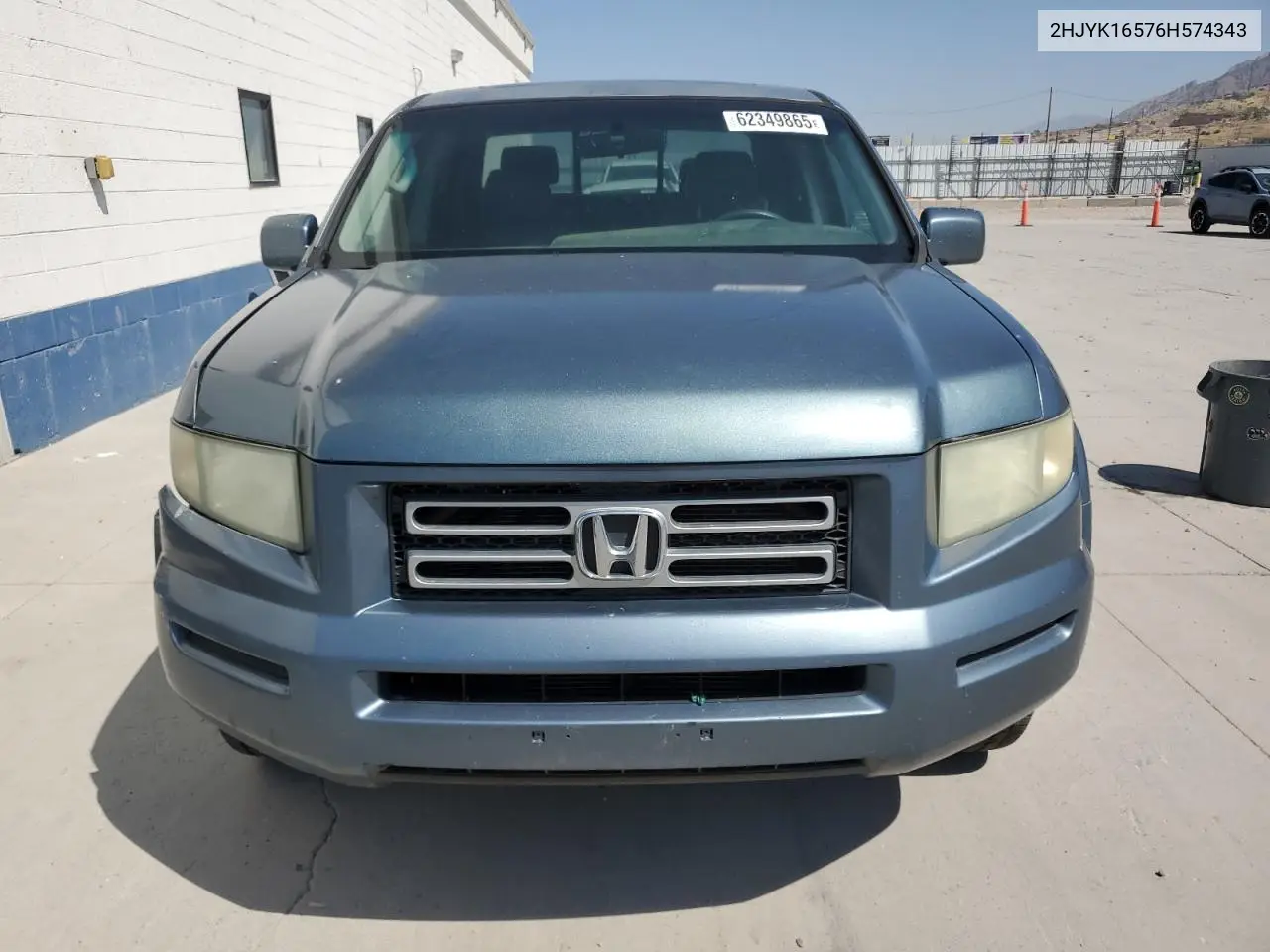 2006 Honda Ridgeline Rtl VIN: 2HJYK16576H574343 Lot: 62349865