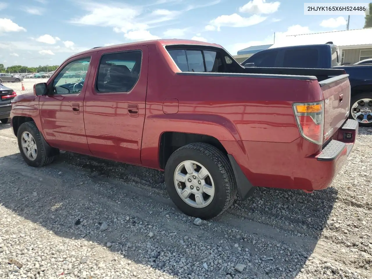 2006 Honda Ridgeline Rtl VIN: 2HJYK165X6H524486 Lot: 62884235