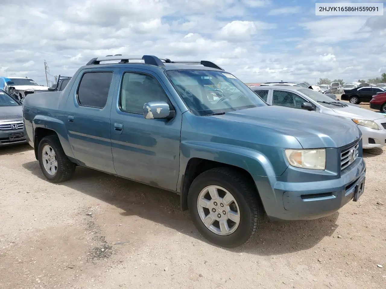 2006 Honda Ridgeline Rtl VIN: 2HJYK16586H559091 Lot: 63157865