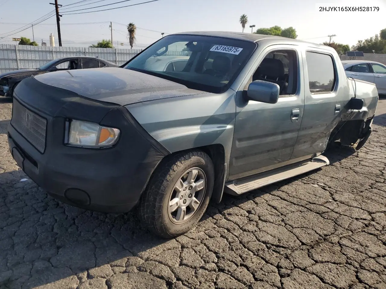 2006 Honda Ridgeline Rtl VIN: 2HJYK165X6H528179 Lot: 63165975