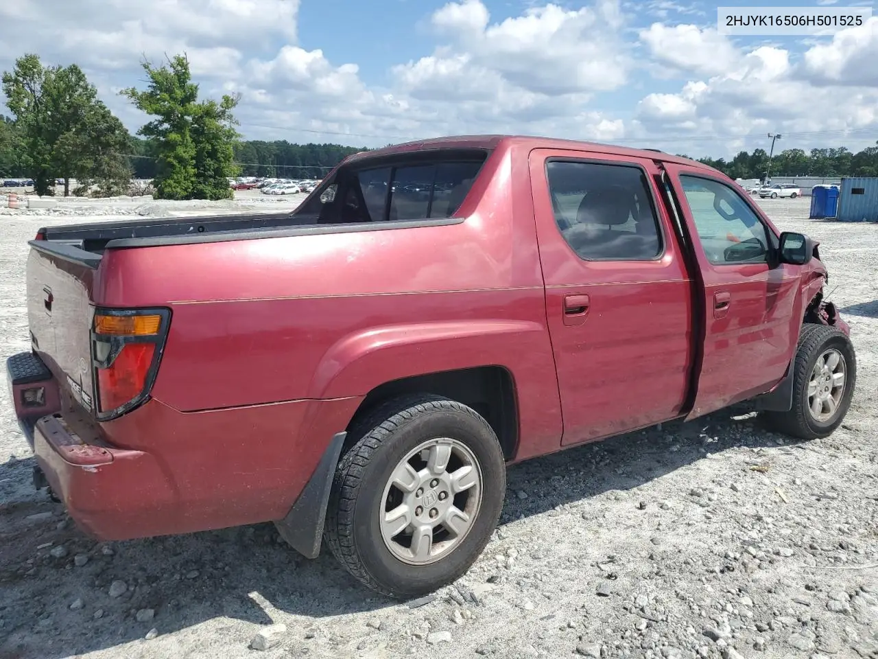 2006 Honda Ridgeline Rtl VIN: 2HJYK16506H501525 Lot: 63294915