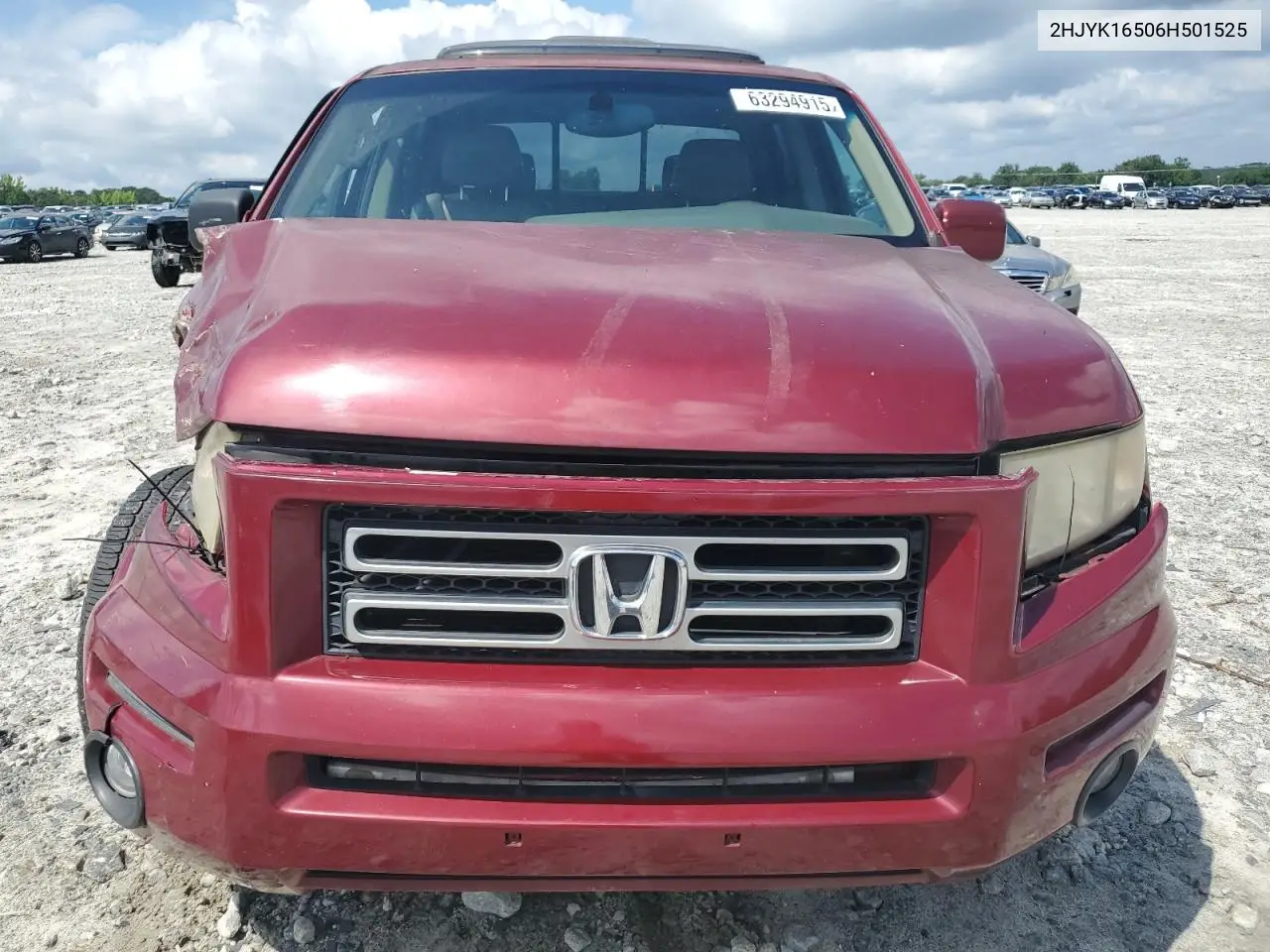 2006 Honda Ridgeline Rtl VIN: 2HJYK16506H501525 Lot: 63294915