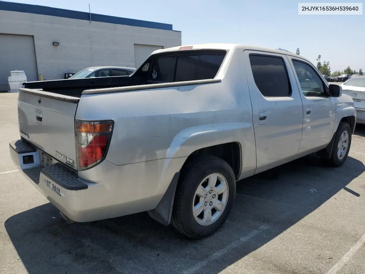 2006 Honda Ridgeline Rtl VIN: 2HJYK16536H539640 Lot: 65955455
