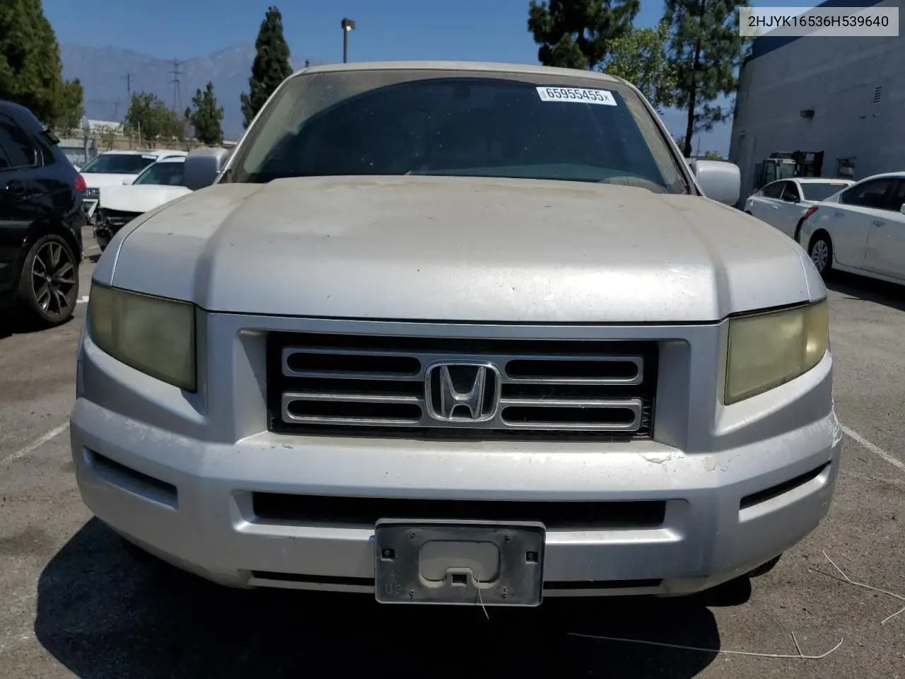 2006 Honda Ridgeline Rtl VIN: 2HJYK16536H539640 Lot: 65955455